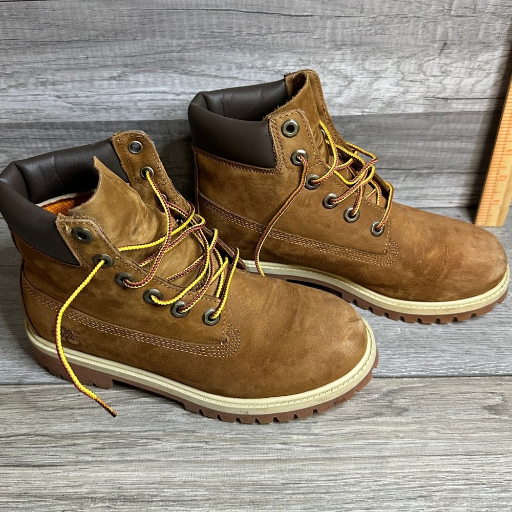 Timberland Premium 6 Inch Waterproof Boots Wheat Brown Nubuck‎ womens 5